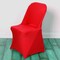 1 Piece Red Stretch Spandex Chair Cover for Folding Event Seating